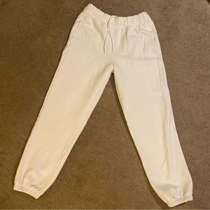 Athleta White Sweatpants Size S